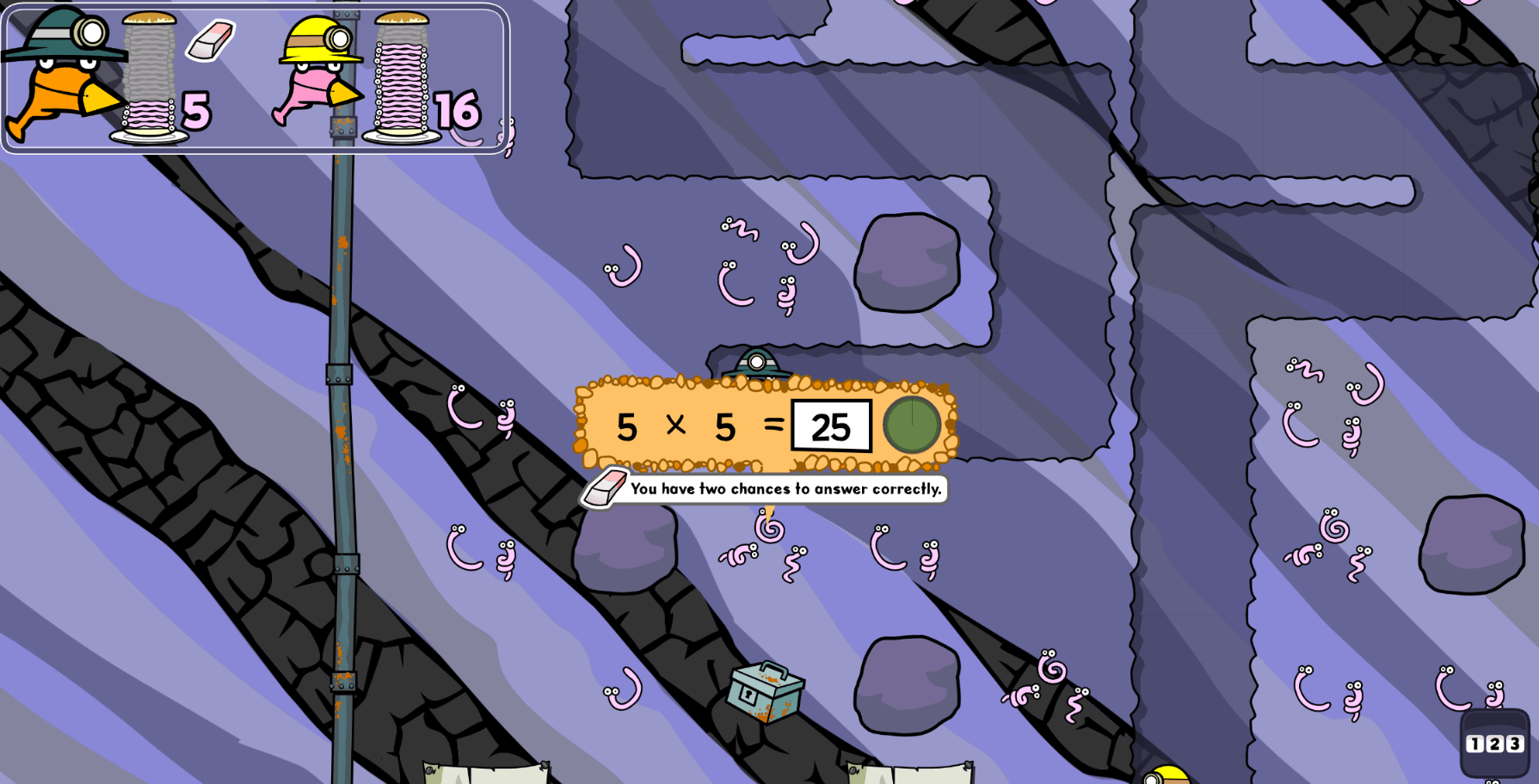 Miner birds:Times tables interactive game